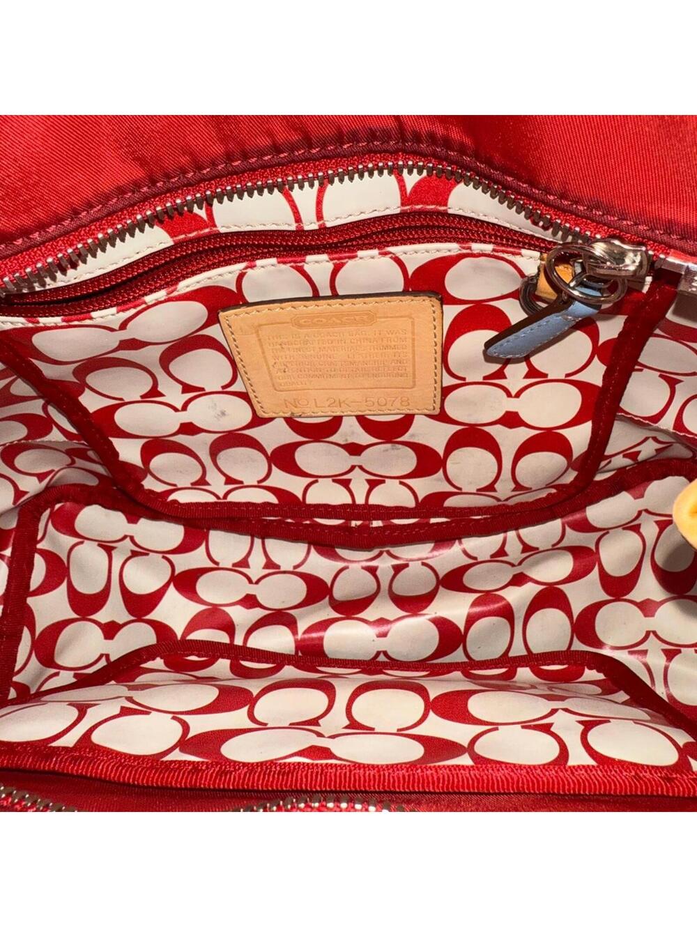 Coach Red Mini Tote Bag - Picture 2 of 4